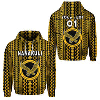 Custom Hawaii Nanakuli School Hoodie Golden Hawks Simple Style LT8 - Wonder Print Shop