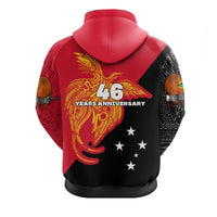 Papua New Guinea Zip Hoodie Independence Day Flag Style LT16 - Wonder Print Shop