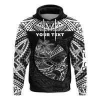 Custom Guam Rugby Hoodie Polynesian Patterns Black Ver.2 LT16 - Wonder Print Shop