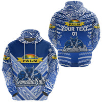 Custom Mate Maa Tonga Hoodie Leimatua Bulls Creative Style Blue, Custom Text And Number LT8 - Wonder Print Shop