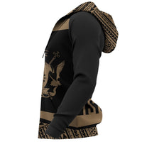 Cook Islands Polynesia Hoodie Circle Gold Ver 2.0 - Wonder Print Shop