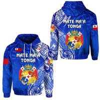 Tonga Hoodie Coat Of Arms Simple Vibes Blue LT8 - Wonder Print Shop
