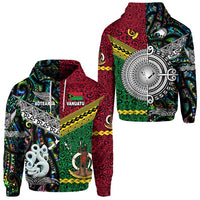 Vanuatu New Zealand Hoodie Together Paua Shell LT8 - Wonder Print Shop