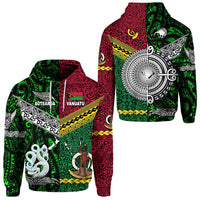 Vanuatu New Zealand Hoodie Together Green LT8 - Wonder Print Shop