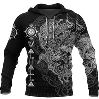 Viking Viking Warrior Valhalla Hoodie Style Vegvisir RLT12 - Wonder Print Shop