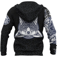 Custom African Zip Hoodie Fox And Butterfly Celtic Style RLT12 - Wonder Print Shop
