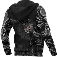 Viking Hoodie Ragnar and Wolf RLT12 - Wonder Print Shop