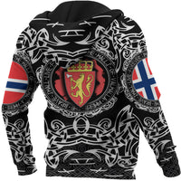 Viking Zip Hoodie - Norway Viking Pattern RLT12 - Wonder Print Shop
