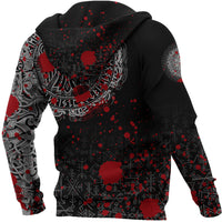 Viking Hoodie Raven Celtic Tattoo Blood RLT12 - Wonder Print Shop