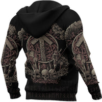 Viking Zip Hoodie - Teiwaz Rune RLT12 - Wonder Print Shop