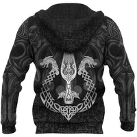 Viking Hoodie Gungnir Of Odin and Drakkar RLT12 - Wonder Print Shop