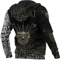 Custom Viking Hoodie Three Skull Of Viking RLT12 - Wonder Print Shop