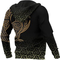 Viking Hoodie Owl Celtic On Triskele Background RLT12 - Wonder Print Shop