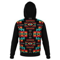 Black Native Tribes Pattern Native American All Over Hoodie LT10 - Wonder Print Shop