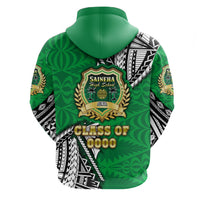 Custom Saineha Tonga Zip Hoodie Polynesian Style Class of LT16 - Wonder Print Shop