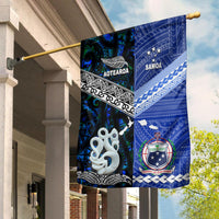 New Zealand and Samoa Flag Together Blue LT8 - Wonder Print Shop