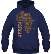 African Hoodie Africa Map Pullover - Wonder Print Shop