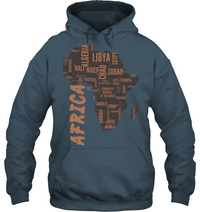 African Hoodie Africa Map Pullover - Wonder Print Shop