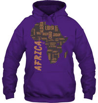 African Hoodie Africa Map Pullover - Wonder Print Shop