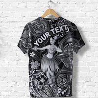 Custom Hawaii Hula Girl Polynesian T Shirt Unique Style Black LT8 - Wonder Print Shop