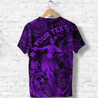 Custom Hawaii Hula Girl Polynesian T Shirt Unique Style Purple LT8 - Wonder Print Shop