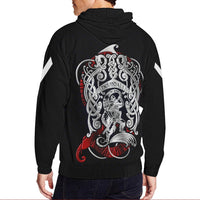 Viking Zip Hoodie - Heimdall Son Of Odin RLT12 - Wonder Print Shop