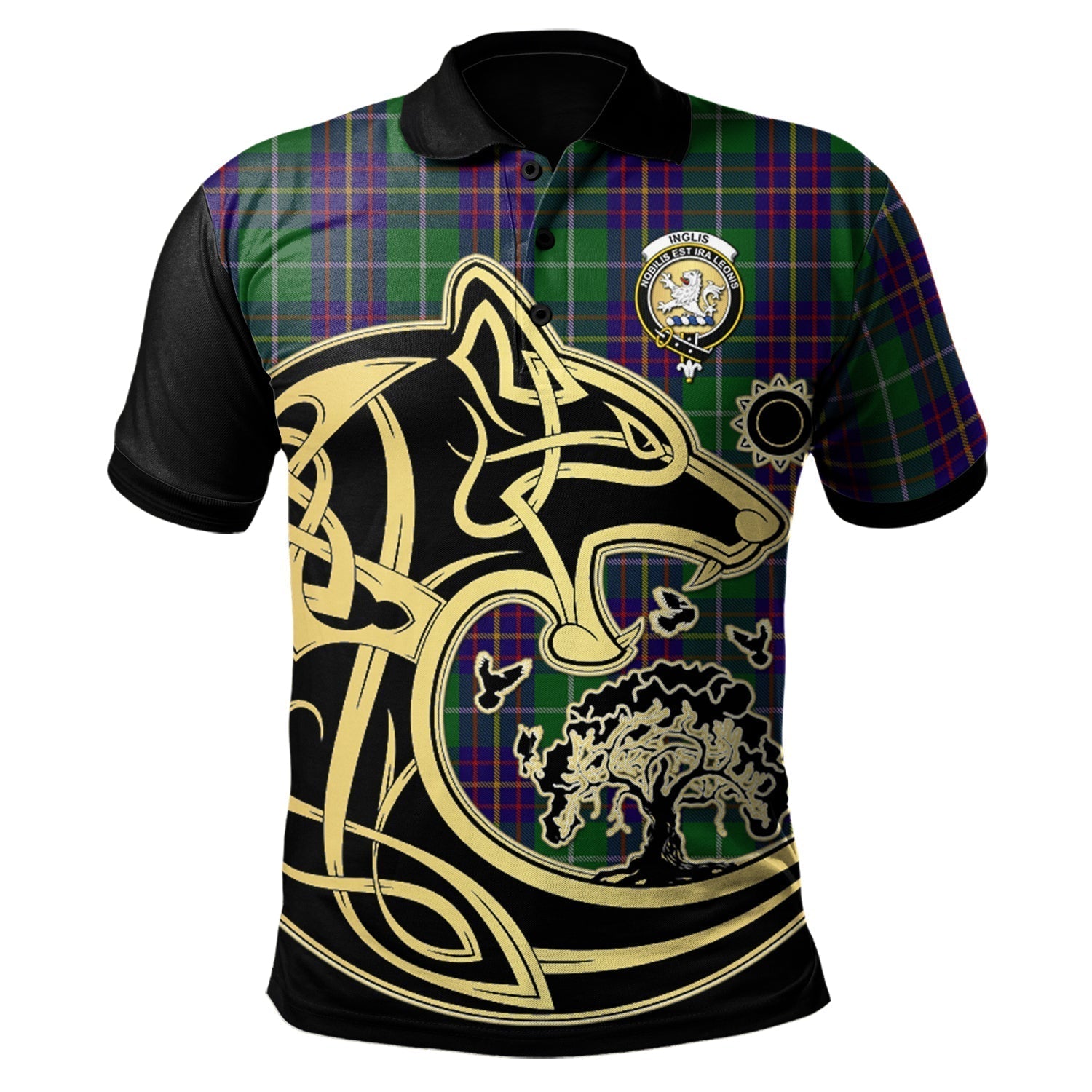 scottish-inglis-clan-crest-tartan-celtic-wolf-style-polo-shirt