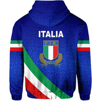 Italy Rugby Hoodie Italia Vibes Simple Style LT8 - Wonder Print Shop