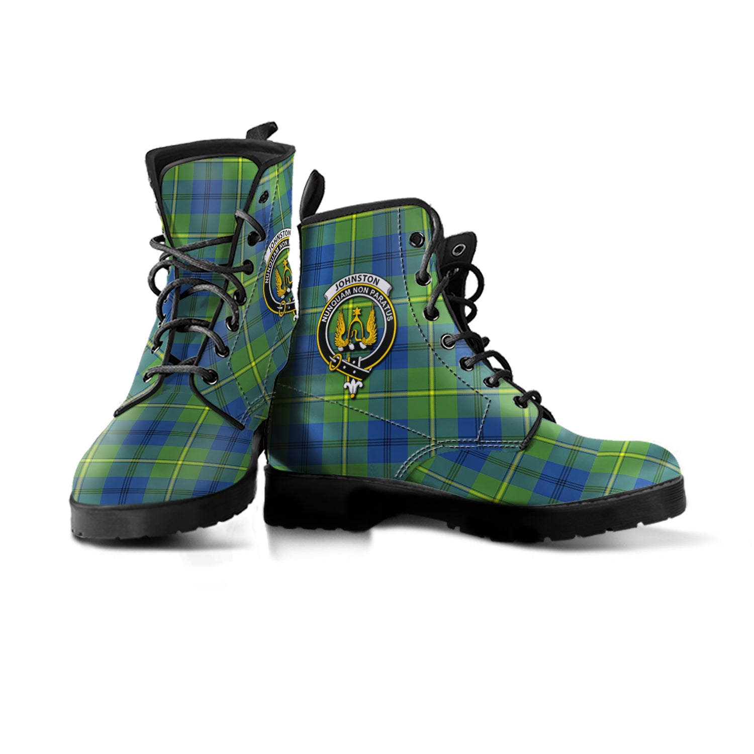 scottish-johnston-ancient-clan-crest-tartan-leather-boots