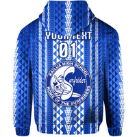 Custom Hawaii Kailua High School Zip Hoodie Surfriders Simple Style LT8 - Wonder Print Shop