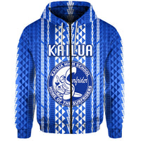 Custom Hawaii Kailua High School Zip Hoodie Surfriders Simple Style LT8 - Wonder Print Shop