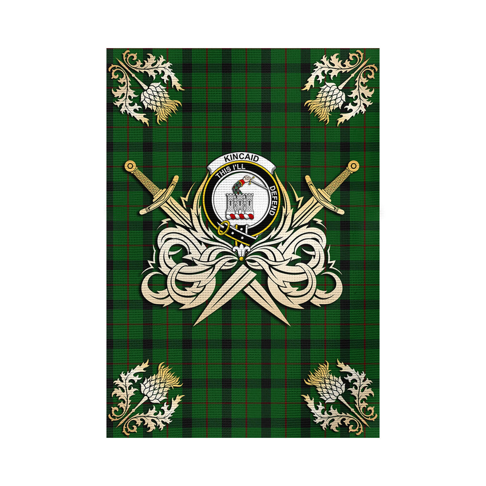 scottish-kincaid-clan-crest-courage-sword-tartan-garden-flag