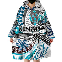 Kosrae Flower And Flow Wearable Blanket Hoodie - Wonder Print Shop