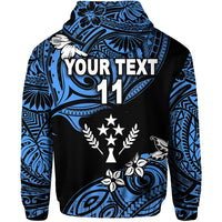 Custom FSM Kosrae Zip Hoodie Unique Vibes Blue LT8 - Wonder Print Shop