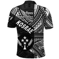 FSM Kosrae Polo Shirt Happy Independence Day Original Vibes Black LT8 - Wonder Print Shop