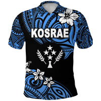 Custom FSM Kosrae Polo Shirt Unique Vibes Blue LT8 - Wonder Print Shop