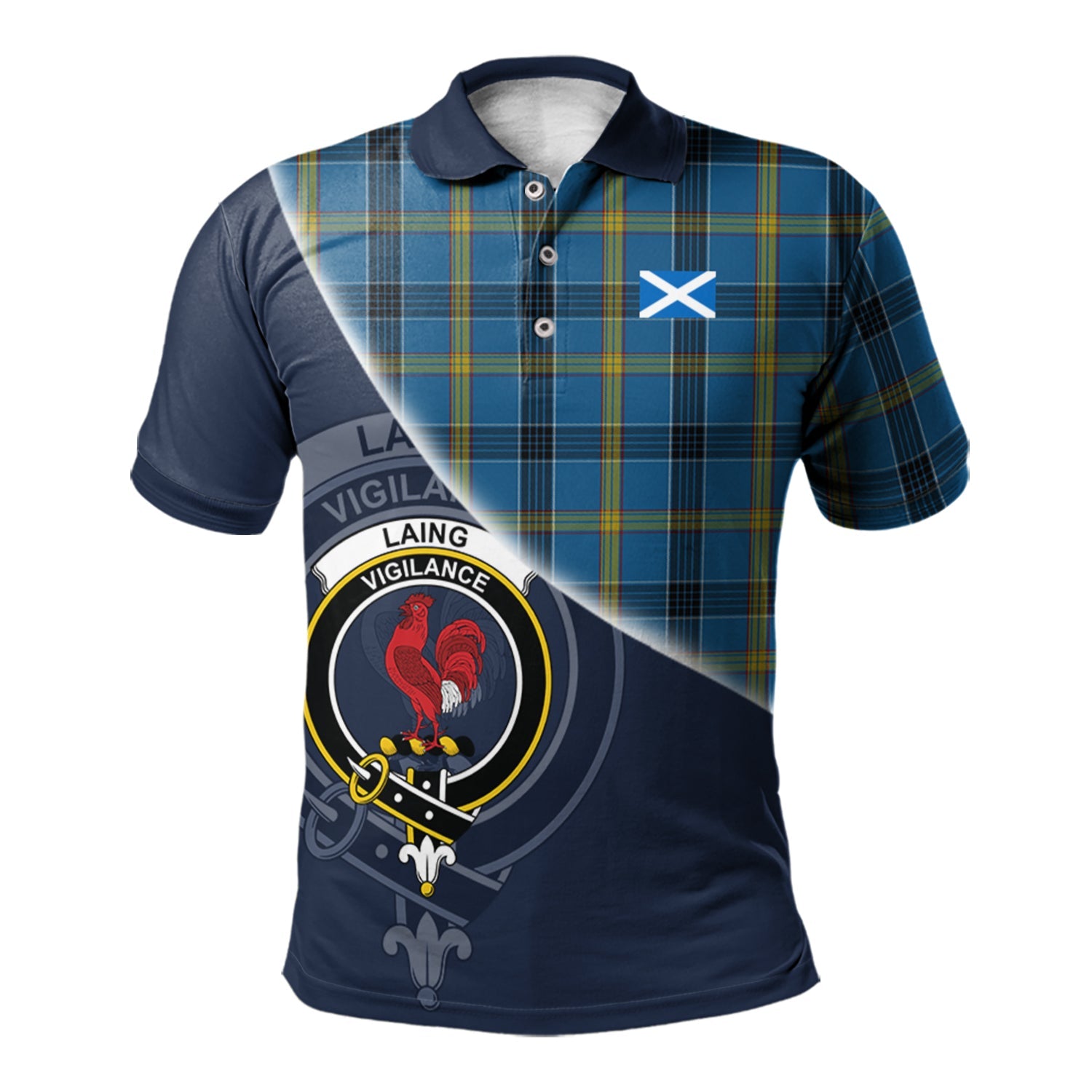 scottish-laing-clan-crest-tartan-scotland-flag-half-style-polo-shirt
