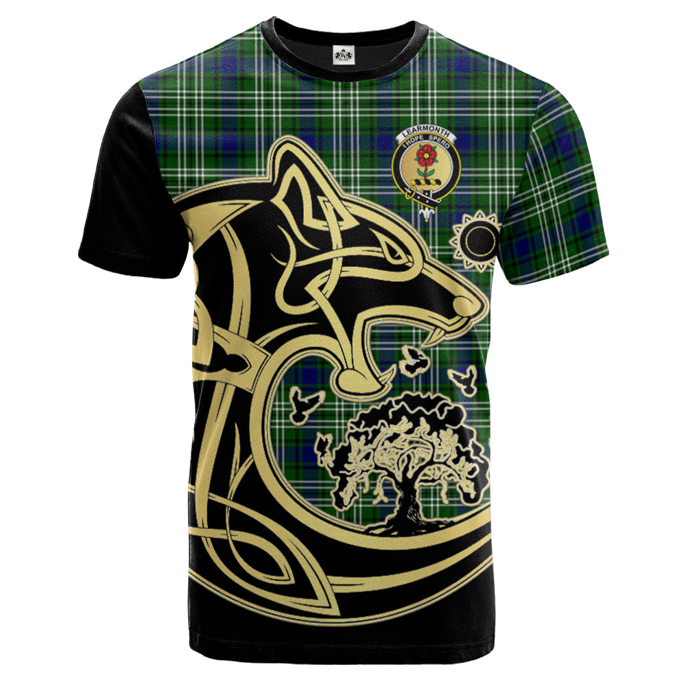 scottish-learmonth-clan-crest-celtic-wolf-tartan-t-shirt