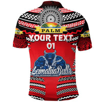 Custom Mate Maa Tonga Polo Shirt Leimatua Bulls Creative Style Red, Custom Text And Number LT8 - Wonder Print Shop