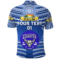 Custom Mate Maa Tonga Polo Shirt Leimatua Bulls Creative Style Blue NO.1, Custom Text And Number LT8 - Wonder Print Shop