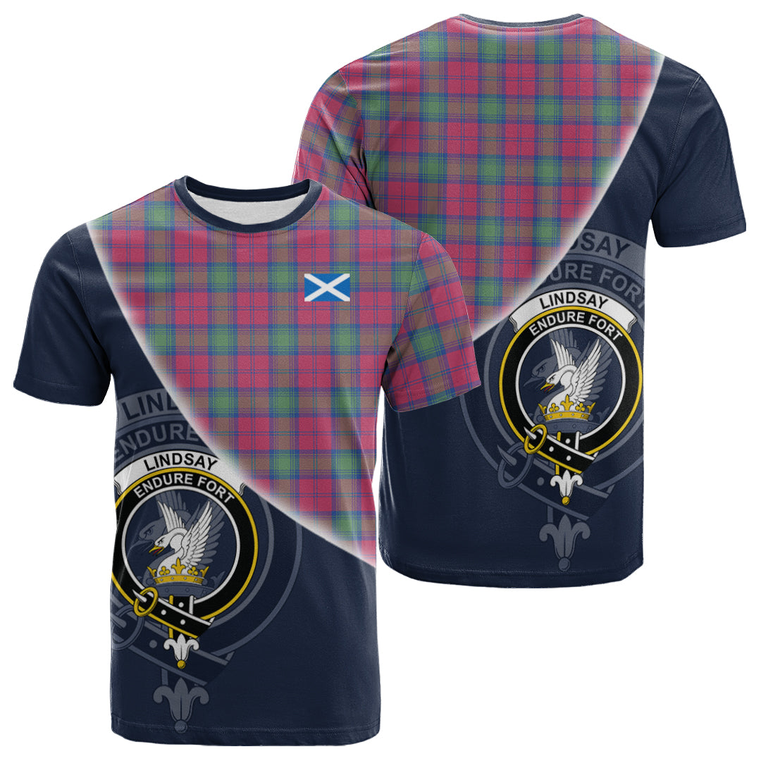 scottish-lindsay-ancient-clan-crest-tartan-scotland-flag-half-style-t-shirt