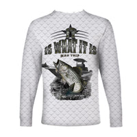 (Custom Personalised) Fishing Man Trip Long Sleeve Shirt White Style LT6 - Wonder Print Shop