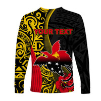 Custom Personalised Papua New Guinea Long Sleeve Shirts Vibe Style LT6 - Wonder Print Shop