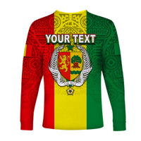 (Custom Personalised) Senegal Long Sleeve Shirts African Pattens LT6 - Wonder Print Shop