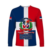 Dominican Republic Independence Day Long Sleeve Shirts LT6 - Wonder Print Shop