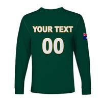 (Custom Personalised And Number) Baseball 2023 Australia Long Sleeve Shirts LT6 - Wonder Print Shop