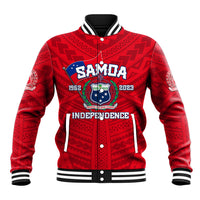 Samoa Independence Baseball Jacket 2023 Red Style LT6 - Wonder Print Shop