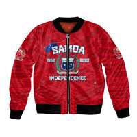 Samoa Independence Bomber Jacket 2023 Red Style LT6 - Wonder Print Shop