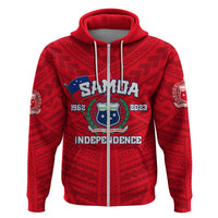 Samoa Independence Hoodie 2023 Red Style LT6 - Wonder Print Shop