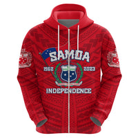 Samoa Independence Hoodie 2023 Red Style LT6 - Wonder Print Shop
